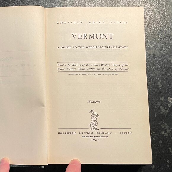 Rare "Vermont: A Guide to the Green Mountain State," 1937 First Ed. Hardcover - Picture 8 of 17